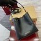 Gucci GG Emblem Mini Buckeket Bag -Black leather 