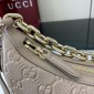 Gucci GG emblem Medium shoulder bag-Taupe