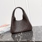 Intrecciato Medium Campana Shoulder Bag-Fondant