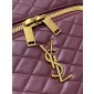 Saint Laurent Gaby Large Vanity bag in Lambskin-Rouge Cabernet