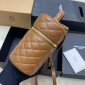 Saint Laurent Gaby Large Vanity bag in Lambskin-Brown