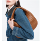Intrecciato Small Veneta Shoulder Bag-Amber