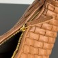 Intrecciato Small Veneta Shoulder Bag-Amber