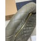 Saint Laurent Icare Medium Hobo in Quilted Nappa-Ash green