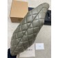 Saint Laurent Icare Medium Hobo in Quilted Nappa-Ash green
