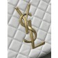 Saint Laurent Icare Medium in Quilted Nappa-Cream white 