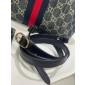 Gucci Giglio small tote bag-Blue and white GG denim