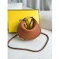 Fendigraphy Mini leather bag-Brown