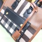 Burberrry Check and Leather Mini Freya Tote