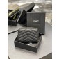 YSL Yves Saint Laurent Cassandre Compact Zip Around Wallet 