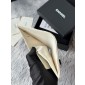 Chanel bianco pelle granulata piccolo portafoglio piegato oro hardware