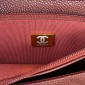 Chanel Classic Wallet on Chain in Grained leather-Burgundy 