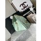 Chanel 25 Small handbag -Light green Caviar leather 