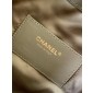 Chanel 25 Small handbag in Suede Calfskin-Light grey
