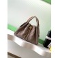Chanel 25 Small handbag in Suede Calfskin-Light grey