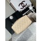 Chanel 25 Small handbag -Beige Caviar leather 