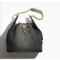 Chanel 25 Medium handbag - Black washed denim 