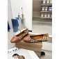 Burberry Check and leather Ballerinas , Size 35-42