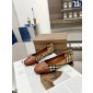Burberry Check and leather Ballerinas , Size 35-42