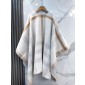 Burberry Check Wool Cape 