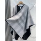 Burberry Check Wool Cape 