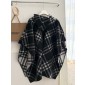 Burberry Check Wool  Hooded Cape 