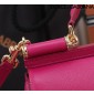 Authentic Quality- Dolce Gabbana Large Sicily Handbag in in Dauphine leather -Fuchsia
