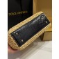 Authentic quality- Dolce Gabbana Large Sicily Handbag in crochet raffia and python skin