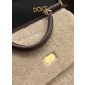 Authentic quality- Dolce Gabbana Large Sicily Handbag in soft faux fur and calfskin