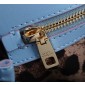 Authentic quality- Dolce Gabbana LargeSicily Handbag in polished calfskin -Light Blue