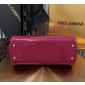 Authentic quality- Dolce Gabbana LargeSicily Handbag in polished calfskin- Fuchsia  