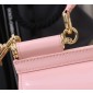 Authentic quality- Dolce Gabbana LargeSicily Handbag in polished calfskin-Pink  