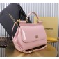 Authentic quality- Dolce Gabbana LargeSicily Handbag in polished calfskin-Pink  