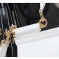 Authentic quality- Dolce Gabbana LargeSicily Handbag in polished calfskin -White