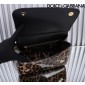 Authentic quality- Dolce Gabbana Large Sicily Handbag in leopard-print polished calfskin 