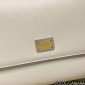 Authentic quality- Dolce Gabbana Large Sicily Handbag in in Dauphine leather-White