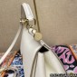 Authentic quality- Dolce Gabbana Large Sicily Handbag in in Dauphine leather-White