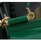 Authentic quality-Dolce Gabbana medium Sicily Handbag in Polished calfskin-Green