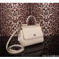 Authentic quality- Dolce Gabbana Medium Sicily Handbag in in Dauphine leather -Beige