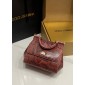 Authentic quality- Dolce Gabbana Medium Sicily Handbag  in python skin-Pink