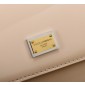 Authentic Quality-Dolce Gabbana Medium Sicily Handbag in Polished calfskin- Beige