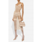 Authentic Quality-Dolce Gabbana Medium Sicily Handbag in Polished calfskin- Beige