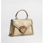 Dolce Gabbana Small Smooth Calfskin Devotion bag-Gold