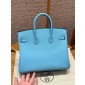 Hermes Birkin 25 / 30  in Epsom Leather-Celeste