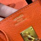 Hermes Birkin 25 /  30  in Epsom Leather-Orange