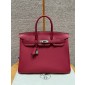 Hermes Birkin35 in Togo Leather -Rouge grenat