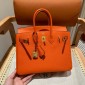 Hermes Birkin 25 / Birkin 30  in Togo Leather-Orange