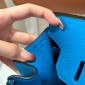 Hermes Birkin 25 / Birkin 30  in Togo Leather-Blue frida