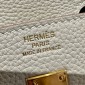 Hermes Birkin 25 / Birkin 30  in Togo Leather-Cream white