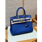 Hermes Birkin 25 / Birkin 30  in Togo Leather-Blue Hydra